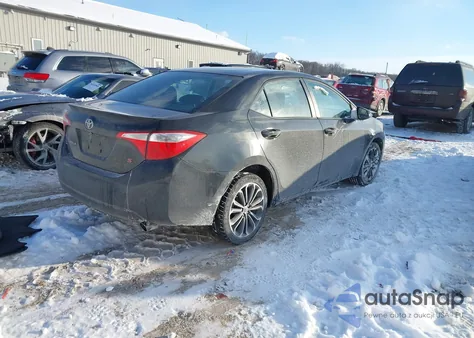 2014 Toyota Corolla S Plus z USA, uszkodzony, nr VIN 2T1BURHE6EC181636